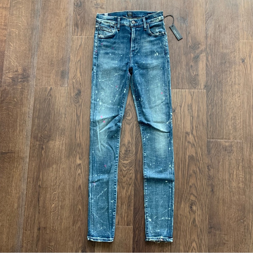 COH Citizens of Humanity Rocket High Rise Skinny Jeans Starry Light Paint